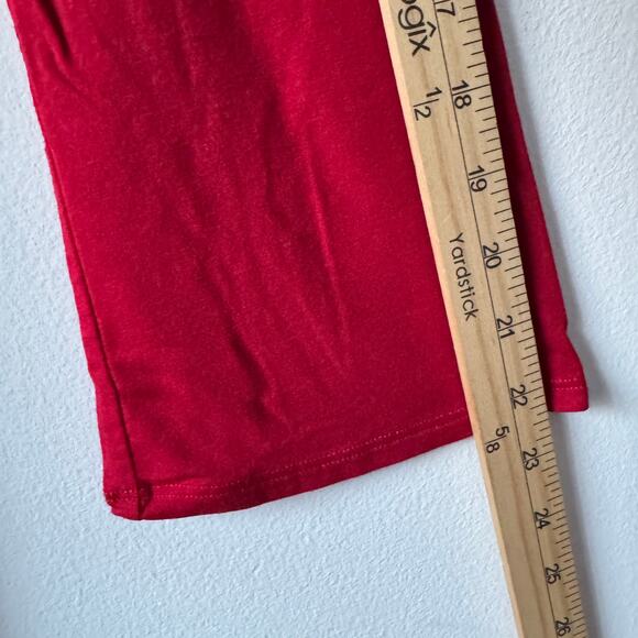 Eileen Fisher Dress Womens Medium Red Long Sleeve Shift Holiday Office Party - Picture 4 of 7